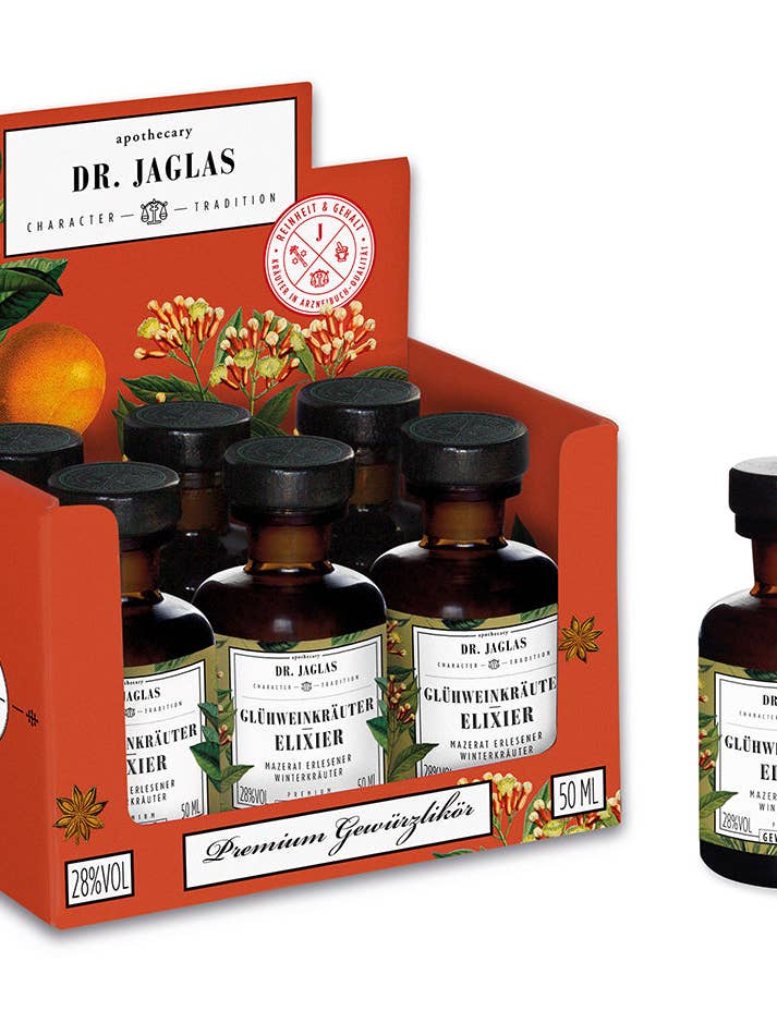 Mulled Wine Herb Elixir Set 6 x 50 ml for wholesale by Dr. Jaglas