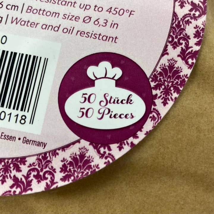 Salzmann Restwaren GmbH - Wholesale Cupcake/Muffin Liner - Parchment paper for air fryer Ø 16 cm, paper cups6