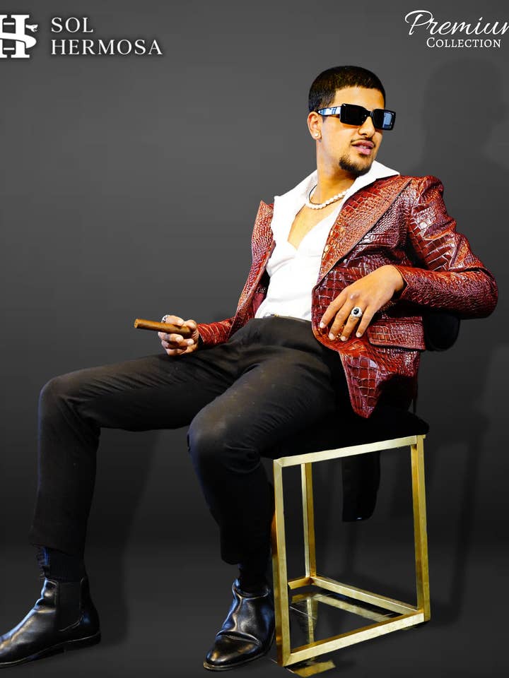 Fernandez Hades Men's Real Leather Jacket for wholesale by Sol Hermosa