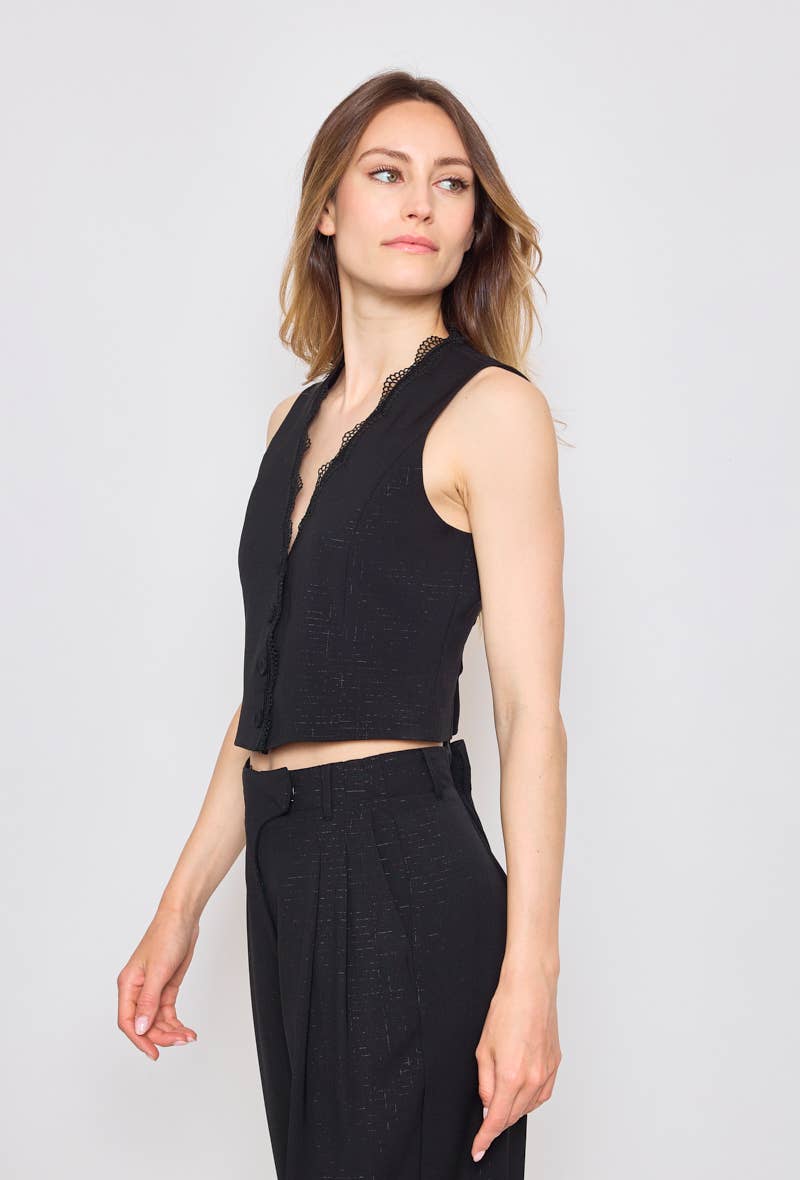 LULUMARY - Wholesale Suit Vest - Women's - Buttoned vest GL0171