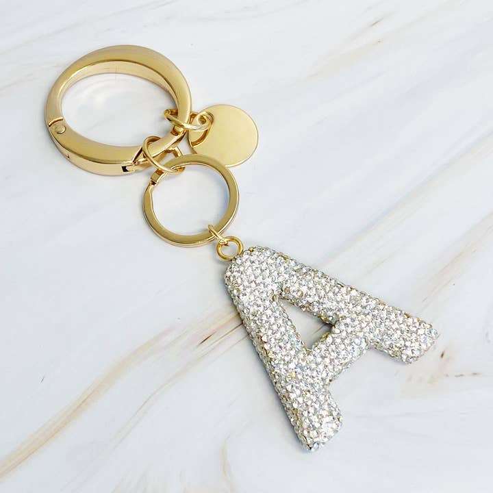 Ellison+Young - Wholesale Keychain - Women's - It Girl Glam Initial Key Chain