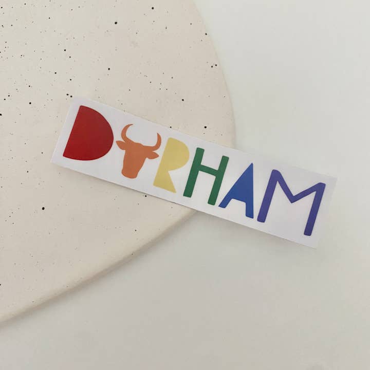 zoo&roo - Wholesale Sticker - Durham NC rainbow sticker | North Carolina pride | die cut
