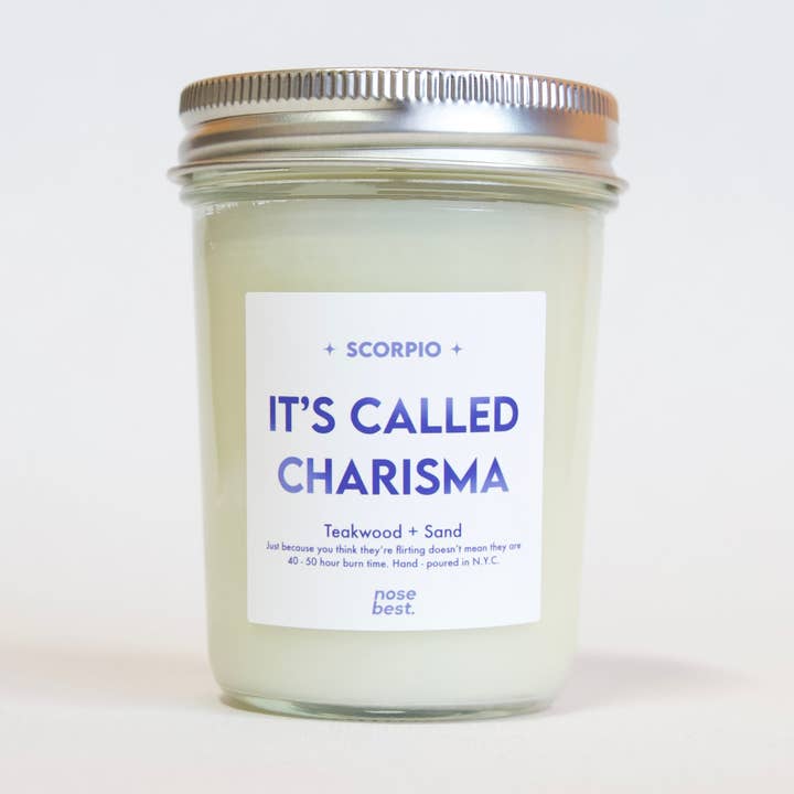 Nose Best Candles - Wholesale Jar/Filled Candle - Scorpio - Teakwood & Sand Soy Candle4