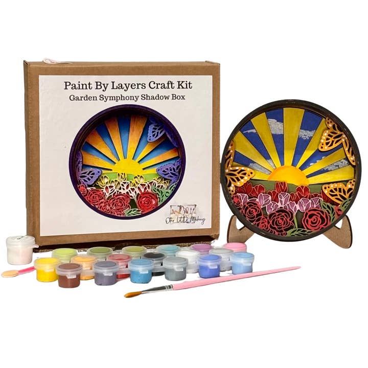 Garden Symphony Shadow Box Kit for wholesale by Our Little Makery