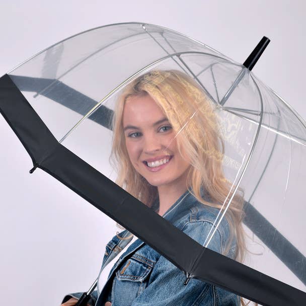 Selini New York - Wholesale Umbrella - Women's - See-Thru-Bubble Wind-Resistant Premium Clear Umbrella-UC1815