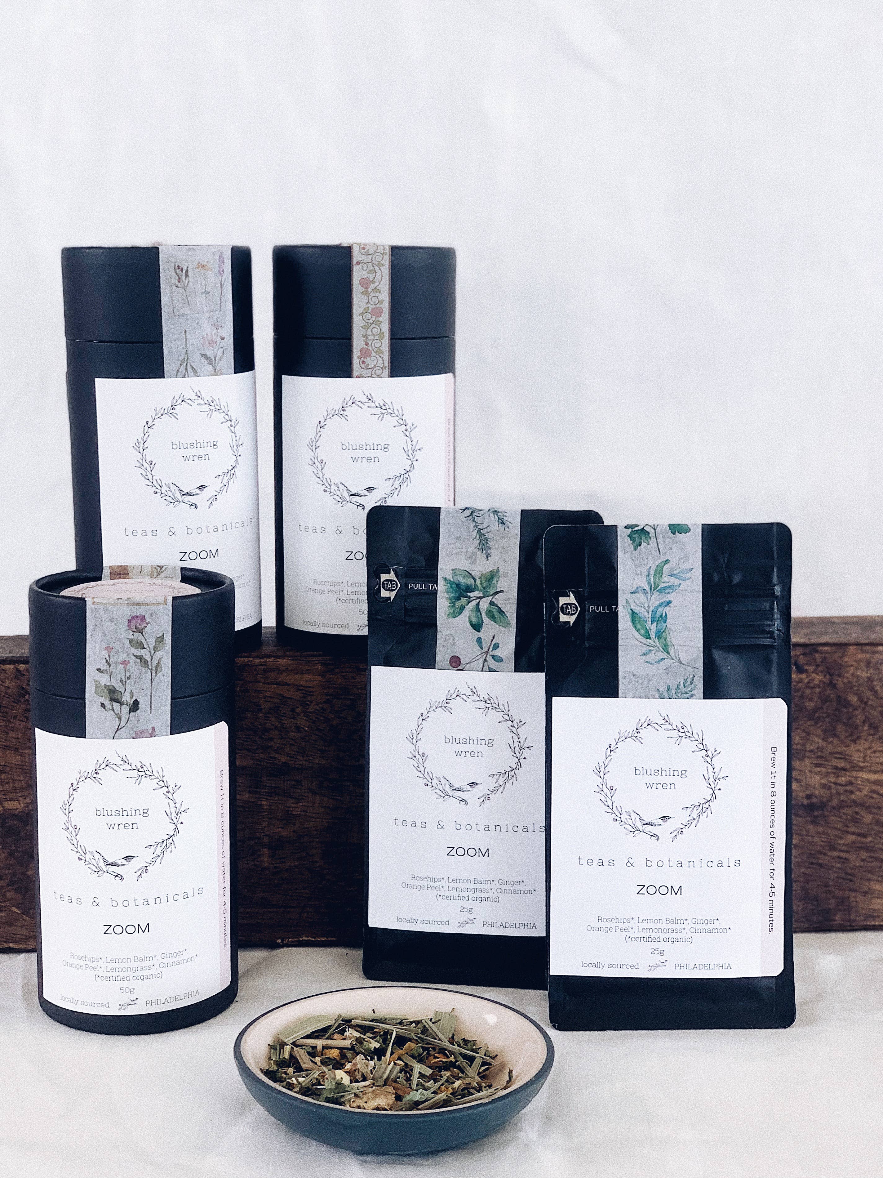 blushing wren teas & botanicals - Wholesale Health/Detox Tea - zoom bag0