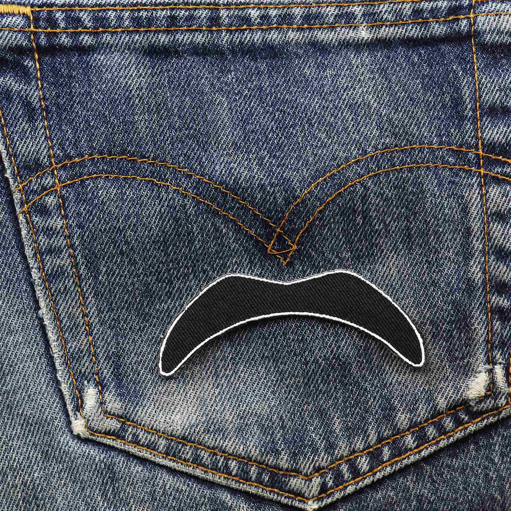 Tribal Trade GmbH - Wholesale Patch - Mustache Mustache Hanging Sticker Mustache Patch2