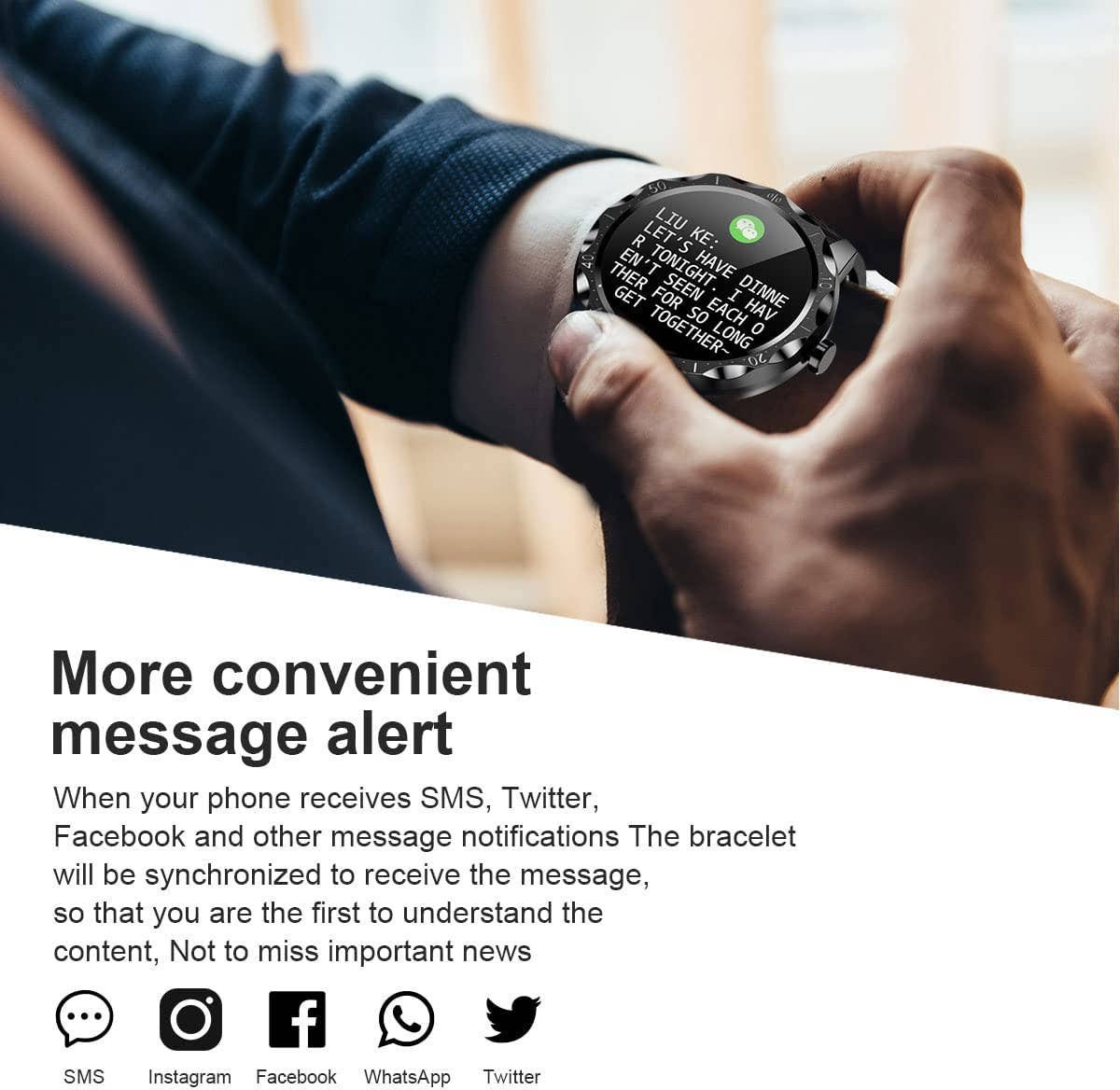 AICase - Wholesale Wrist Watch - Men's - AICase Smart Watch with Fitness Tracker2