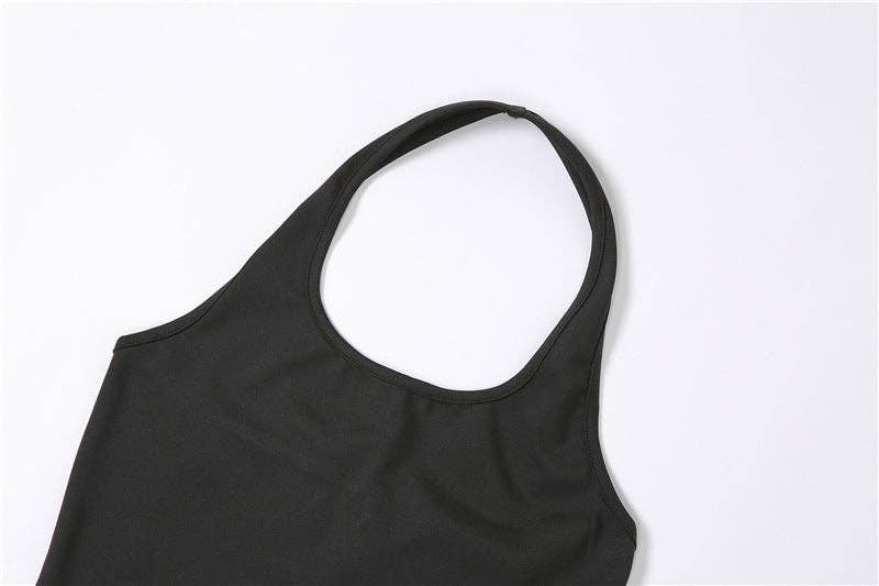 MB Fashion Wholesale - Wholesale Unitard - Women's - MB FASHION HALTER NECK YOGA JUMPSUIT 2542R10