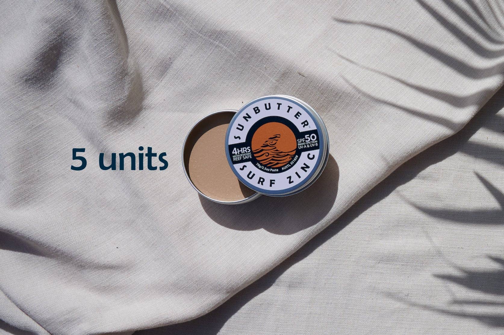 SunButter Skincare – Großhandel Sonnencremes – SURF ZINC SPF50 riff-sicher0