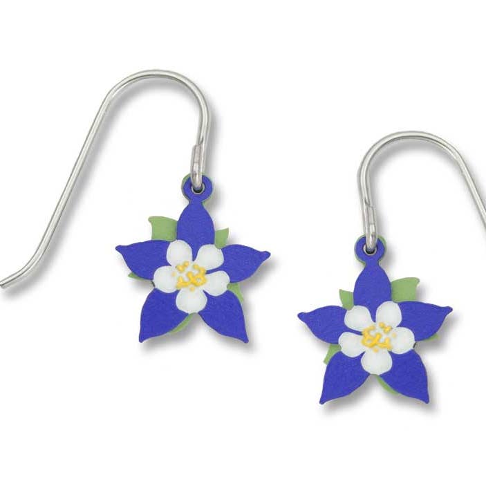 Left Hand Studios - Wholesale Dangle Earrings - Hand Painted Columbine