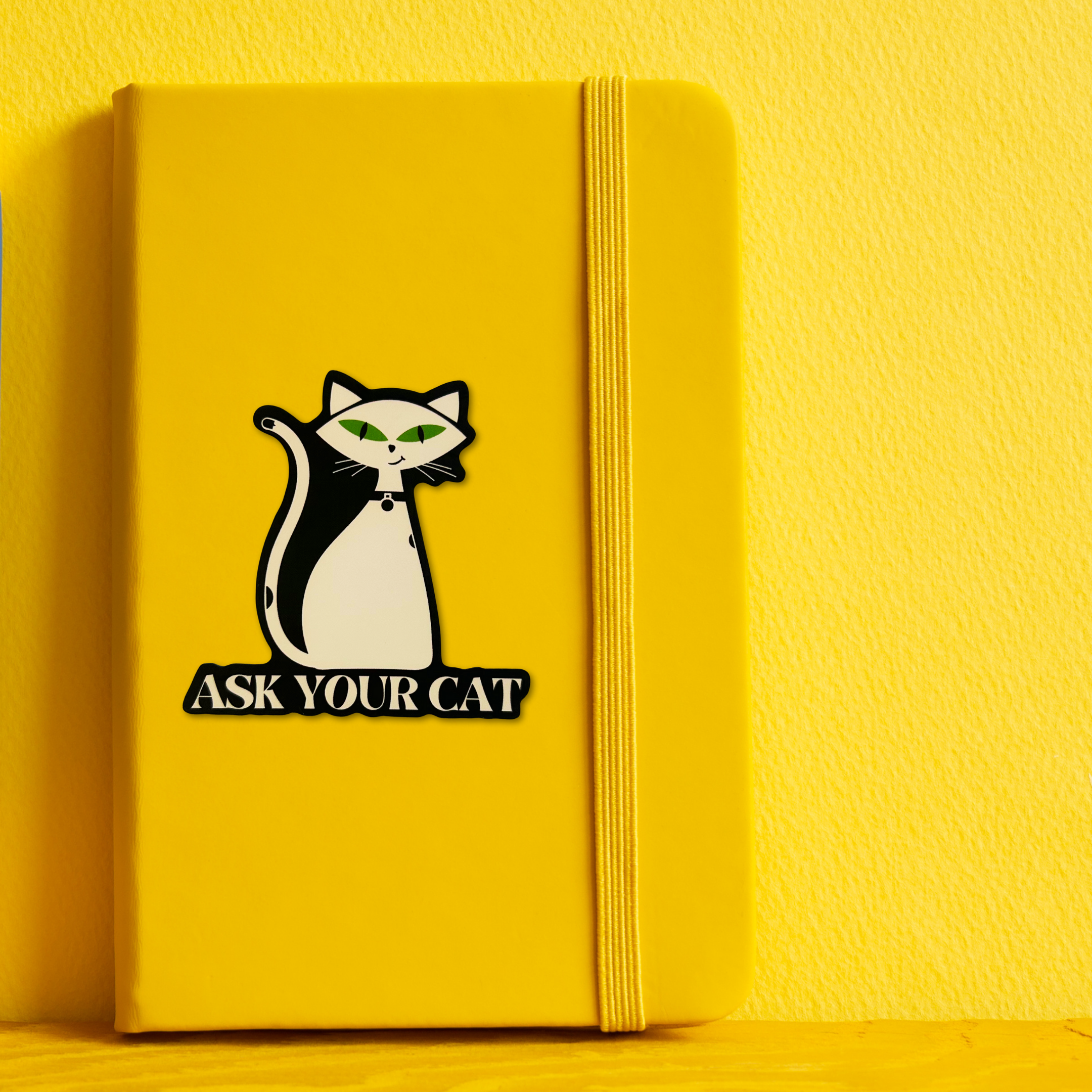 Card To Believe - Wholesale Sticker - Ask Your Cat Vinyl Die Cut Sticker1