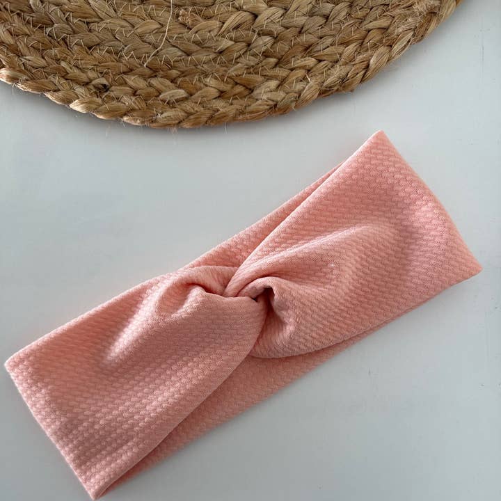 Peach Adult Headband for wholesale by Kaardal Kraft