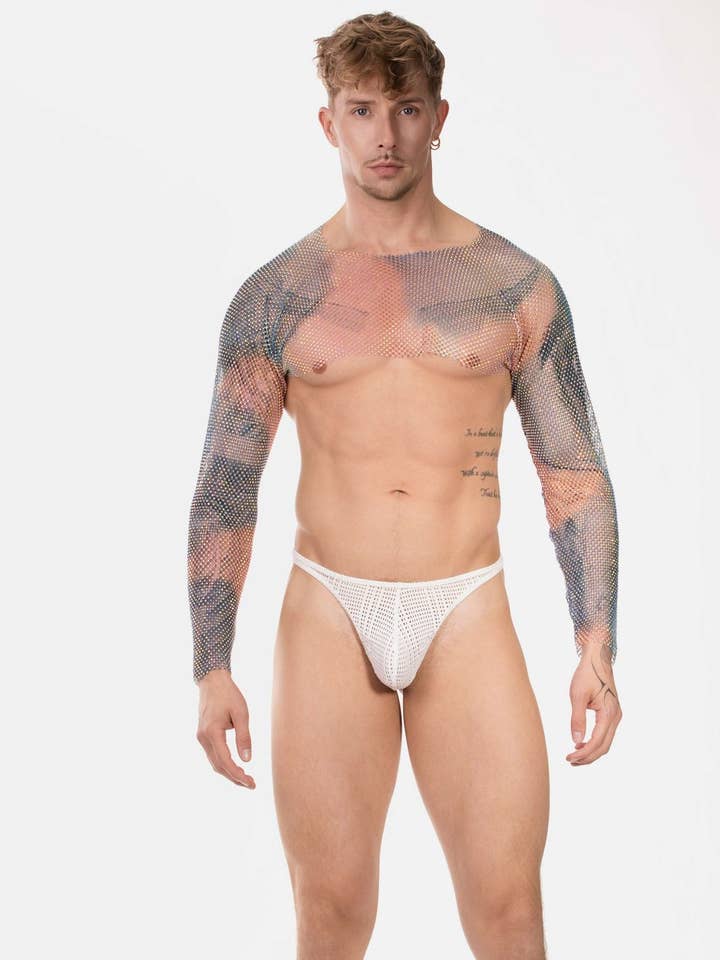 Stoftex LDA - Venta al por mayor Camiseta de tirantes - Hombre - Bolero Blinky de manga larga en red brillante13