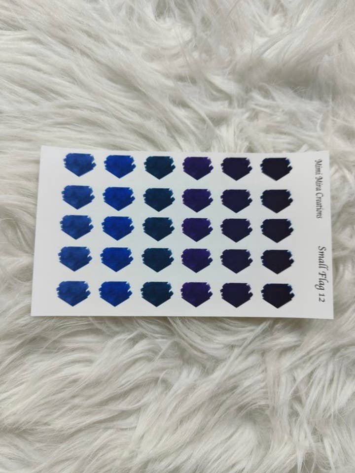 Funktionsplaner Aufkleber Kleine Flagge 12 für den Großhandel von Mimi Mira Creations