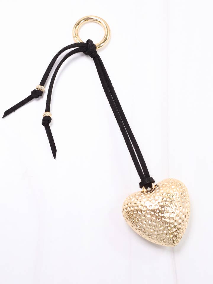 Porte-clés Sullivan Heart Or pour la vente par Caroline Hill