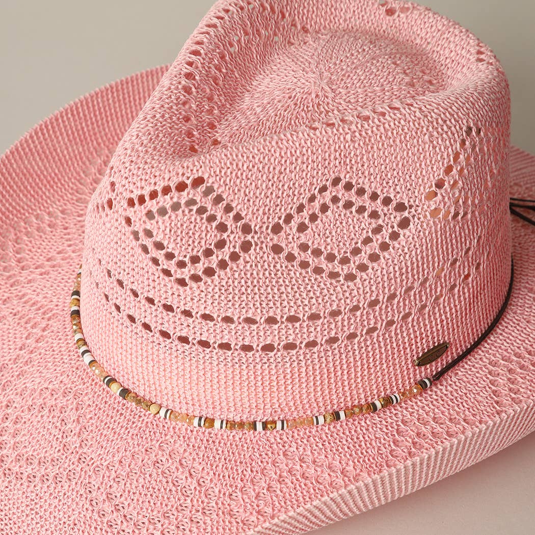 Fashion City - Wholesale Straw Hat - Women's - Eco-Friendly Woven Cowboy Panama Adjustable Sun Hat13
