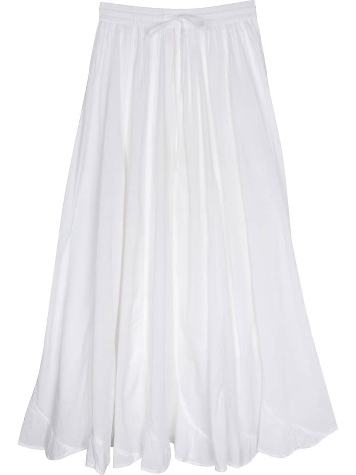 Victorian Cotton Fishtail Maxi Prairie Skirt - The Viola for wholesale by J. Marin Co.