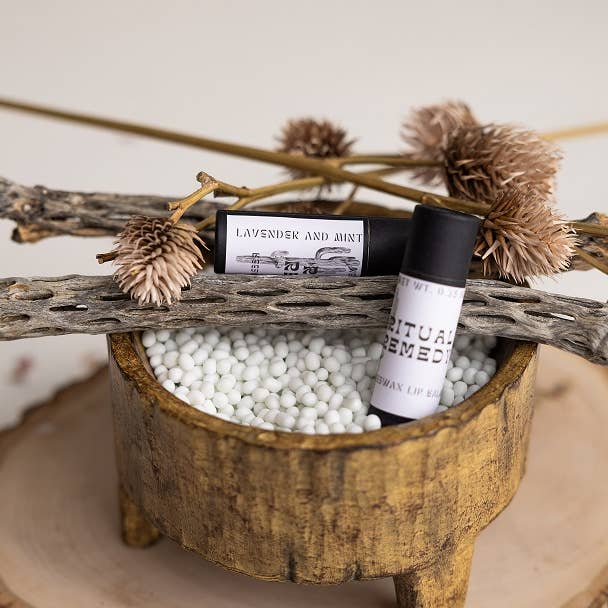 Lavender Mint Lip Balm for wholesale by Ritual Remedy