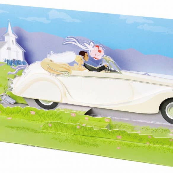 Coche de boda panorámico 3D desplegable para venta al por mayor de Popshots Studios