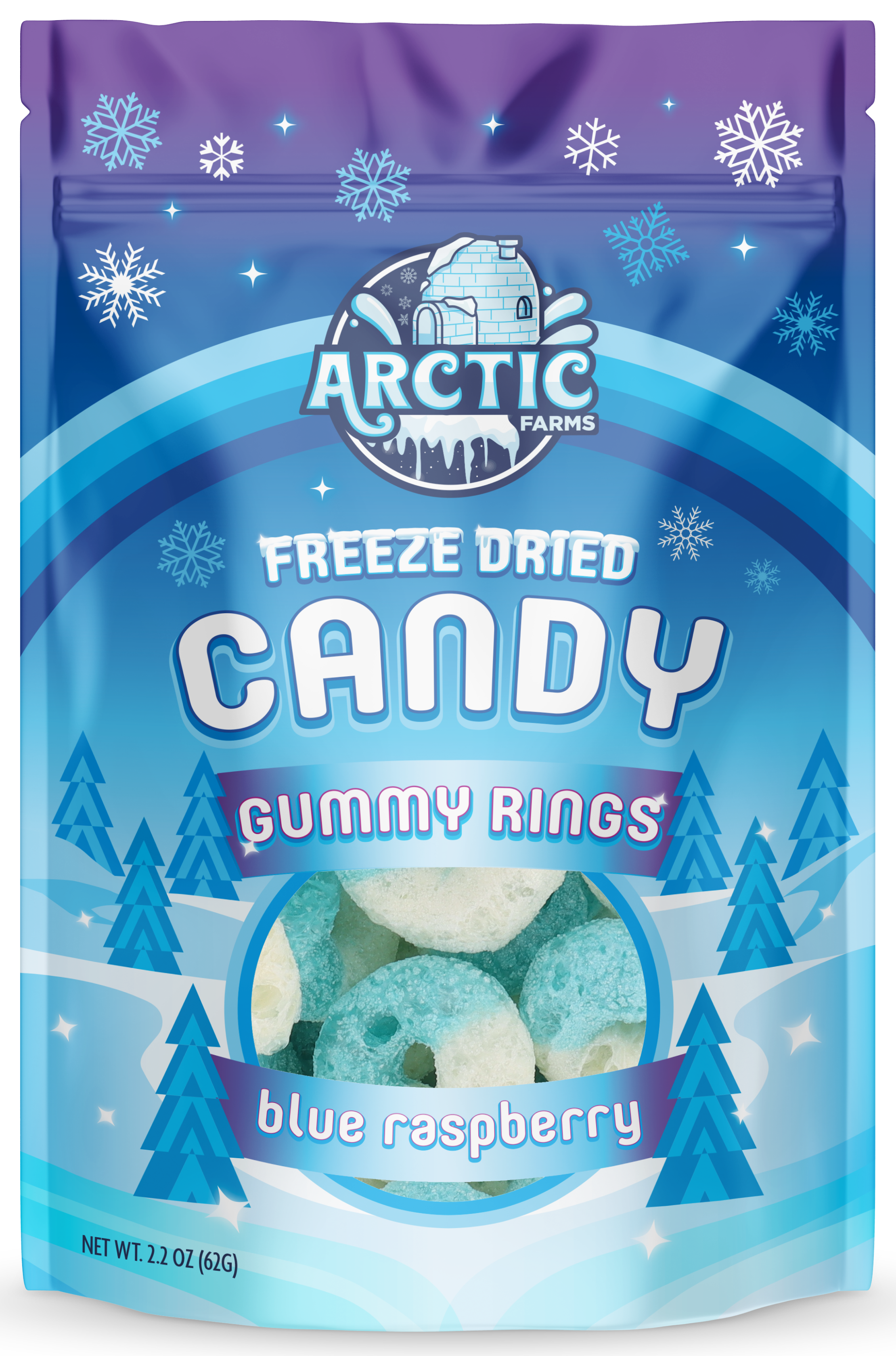 Arctic Farms - Wholesale Hard Candy - Gummy Rings Freeze Dried Crunchy Candy for Halloween Treat1