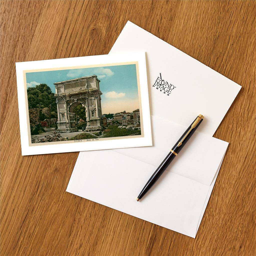Found Image Press - Vente Assortiments de papeterie/cartes - Carte de vœux IT-222 Arc de Titus, Rome1
