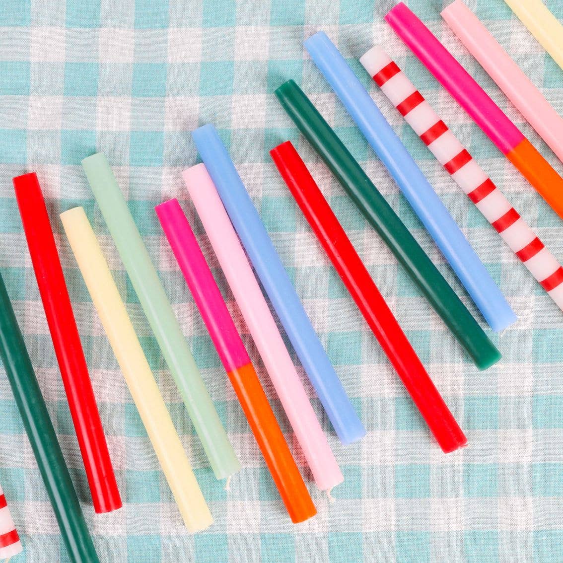 Talking Tables USA - Vente Bougies/bougeoirs coniques - Bougies de Dîner Orange & Rose - Présentoir | Décoration de la Saint-Valentin |3