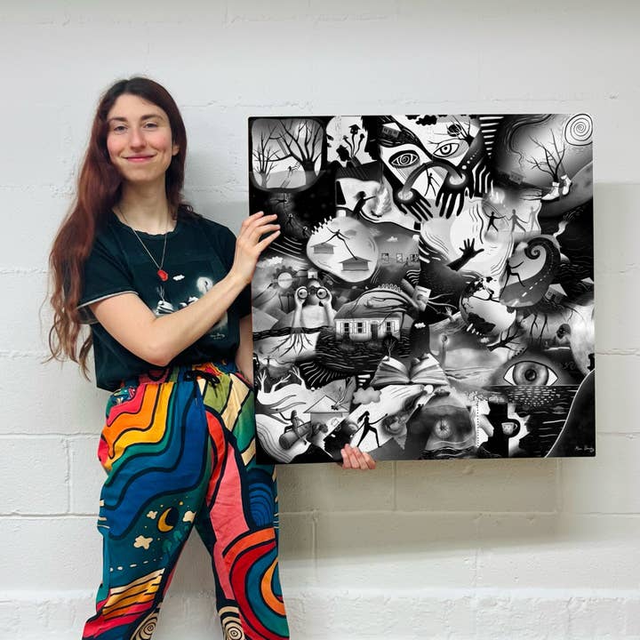 Canvas Art Print: "Story Of A Storm" for wholesale by All Around Artsy