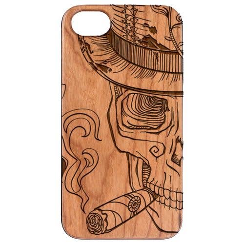 Cherry Wood - Sugar Skull Engraved for wholesale by OTTO CASE