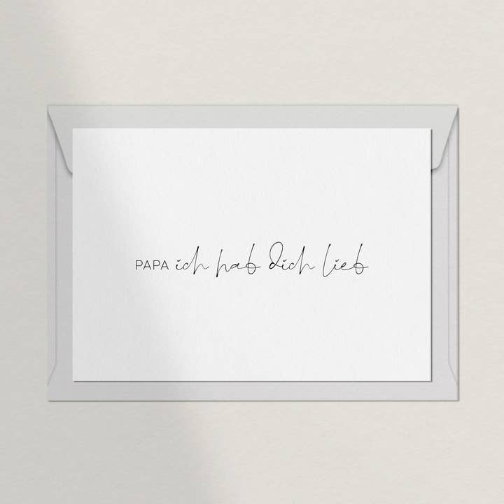 Debblschebbl Design Studio - Wholesale Postcard - Postcard Papa Ich hab dich lieb 20