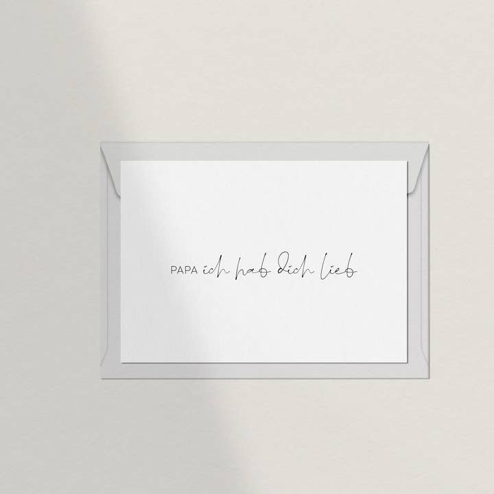Vykort Papa Ich hab dich lieb 2 för wholesale av Debblschebbl Design Studio