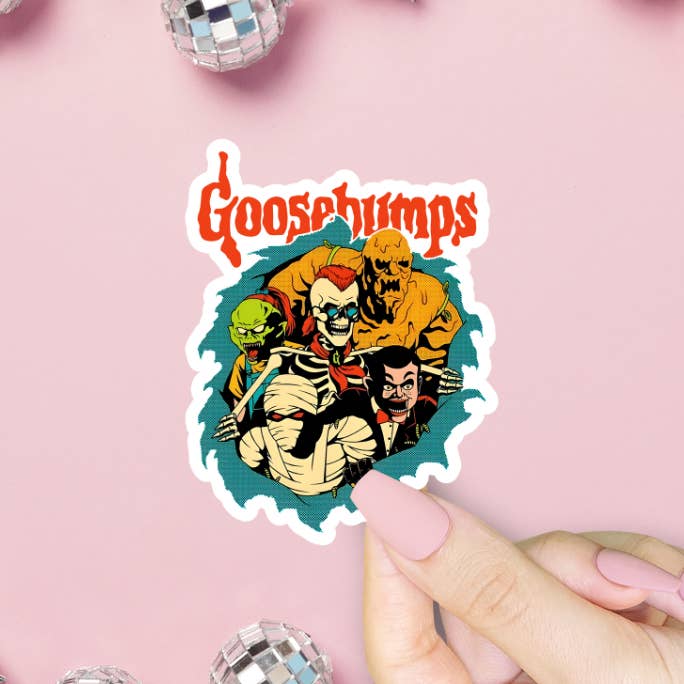 ShopSourSweetener - Vente Autocollant - Autocollant Goosebumps, livres d'horreur des années 90, R. L. Stine, Spooky
