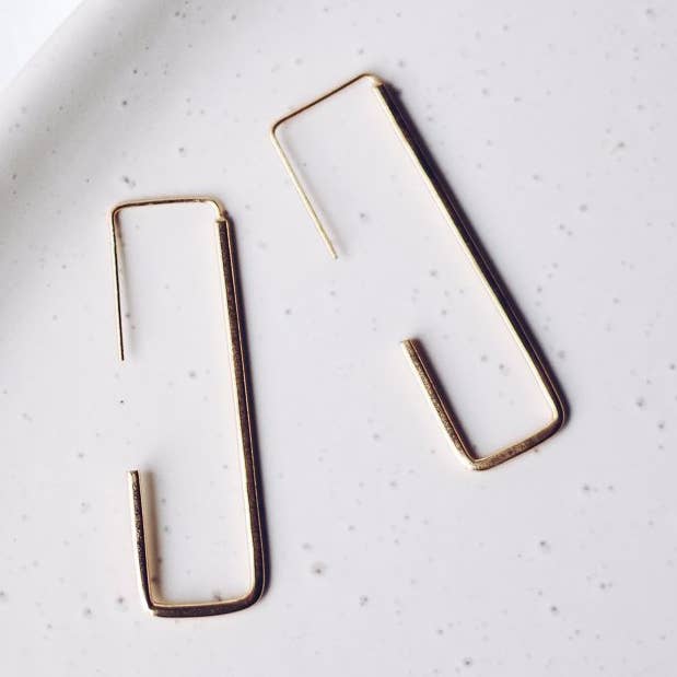 Spirited Square Hoops for engroshandel hos Finders and Makers