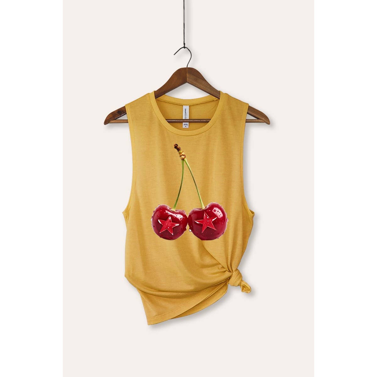 PINK NABI – wholesale Tank top – Women′s – Cherry Star Fruit Graphic  Women's Jersey Tank Top3