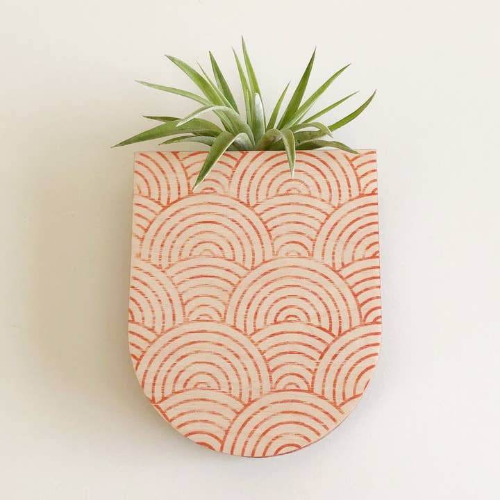 Stacy Wong - Wholesale Plantenbak voor aan de muur - Mod Curves kleine pocket wandplantenvaas0