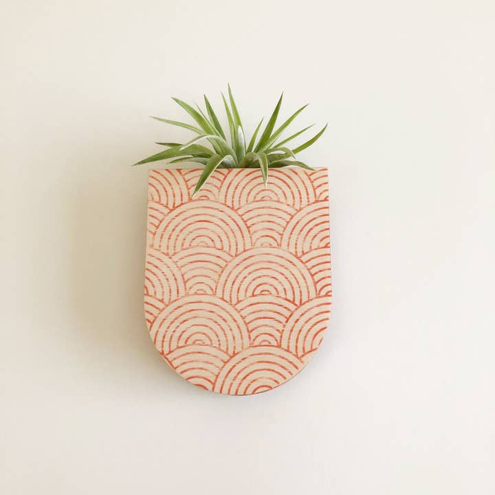 Stacy Wong - Wholesale Wall Planter - Mod Curves Small Pocket Wall Planter Vase