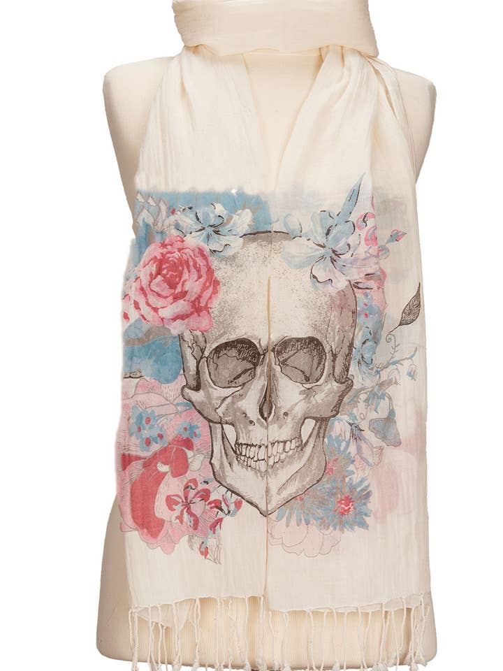 Cotton Skull sjaal voor wholesale door Dosimira