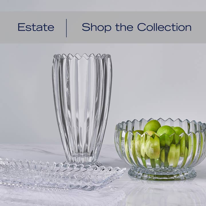 Mikasa - Wholesale Decorative Tray - MIkasa Estate 14.75In Lead Free Crystal Tray