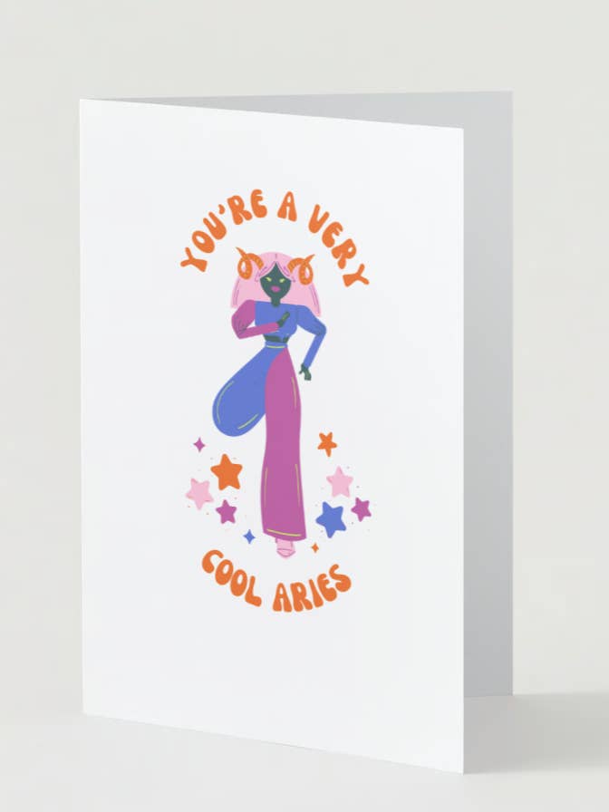 Aries Birthday Card for wholesale by MPB Stationery