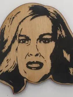 Schitts Creek - Catherine O'Hara - Wood Ornament, Magnet, Ke for wholesale by LetterCraft