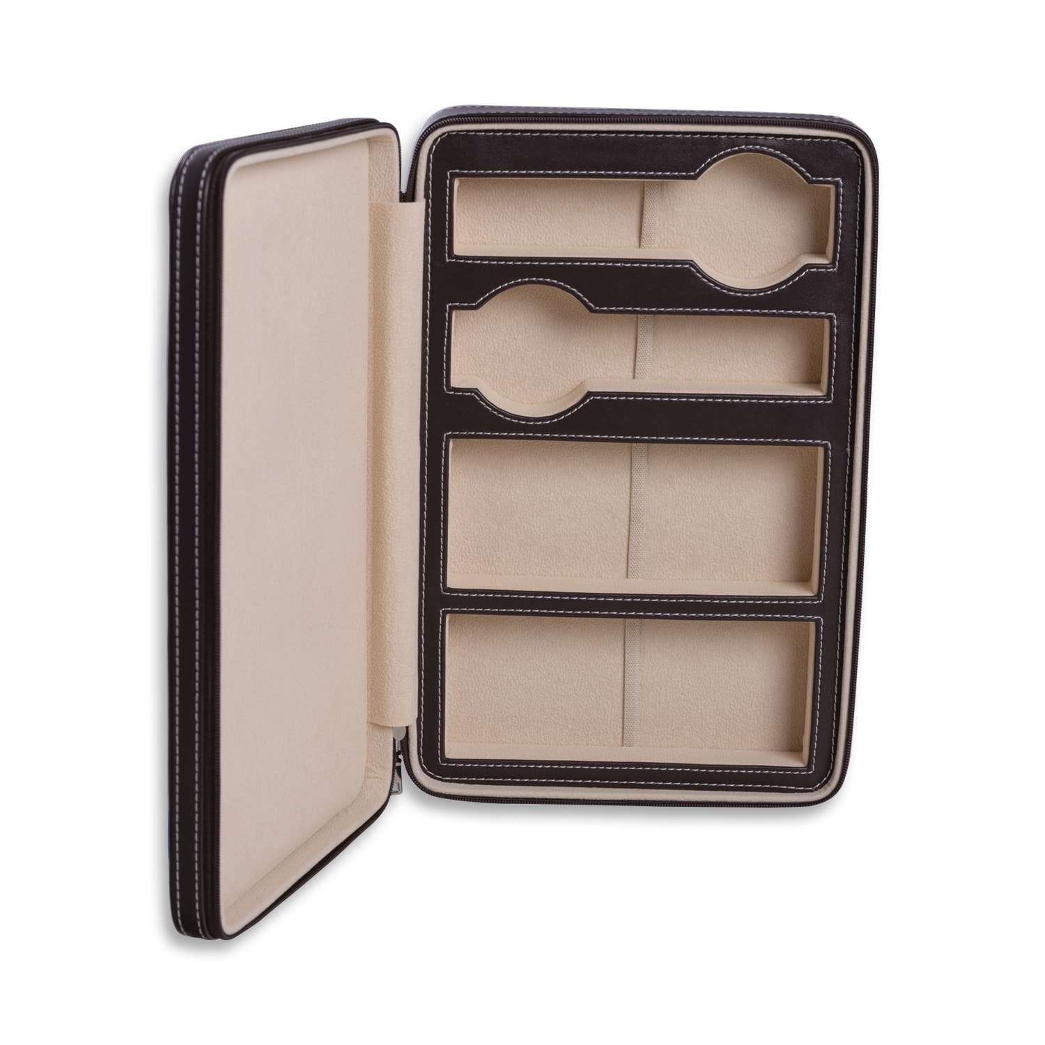 BeyBerk International - Vendita all'ingrosso Set da viaggio - Custodia da viaggio Francis in vera pelle per occhiali e orologi8