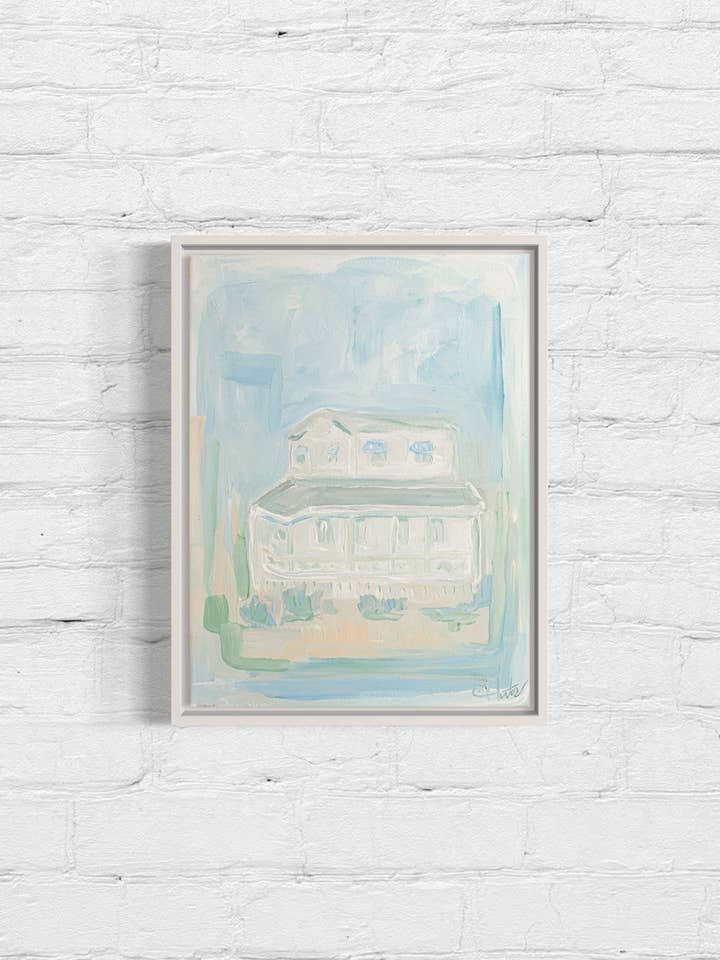 SURF SHACK- WRIGHTSVILLE BEACH No.3 for wholesale by Carol Hunter Art