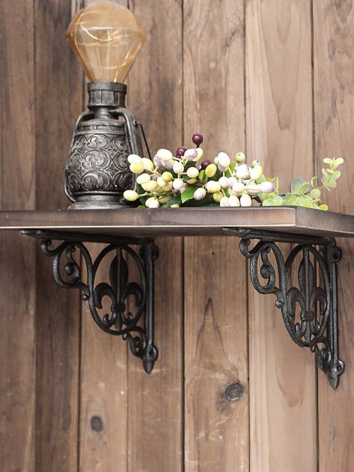 Iron Scrollwork Wall Brackets for wholesale by Vagabond Vintage