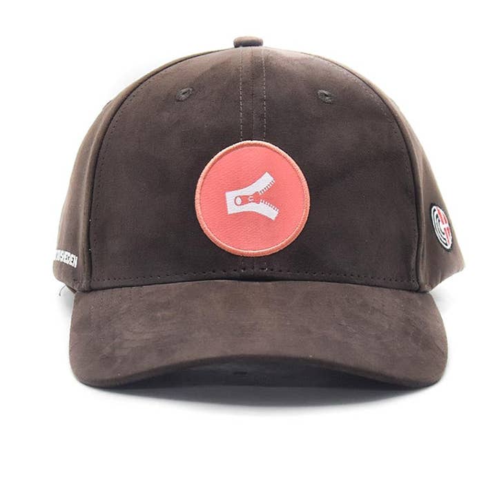 Bryd Tavsheden Baseball Cap - Mokka bruin x koraalrood voor wholesale door City Caps
