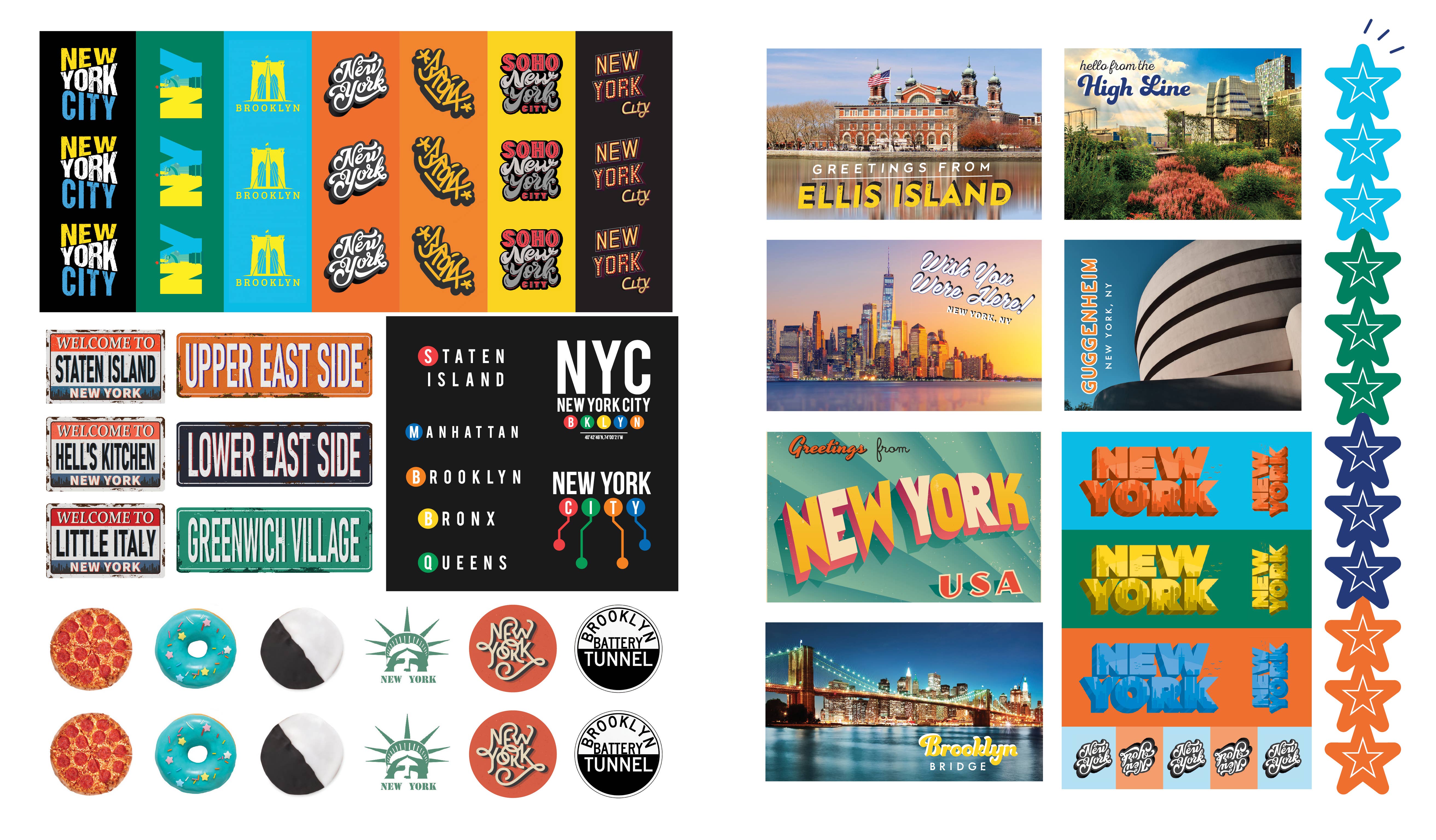 Sourcebooks - Wholesale Sticker - 500 Stickers: NYC1