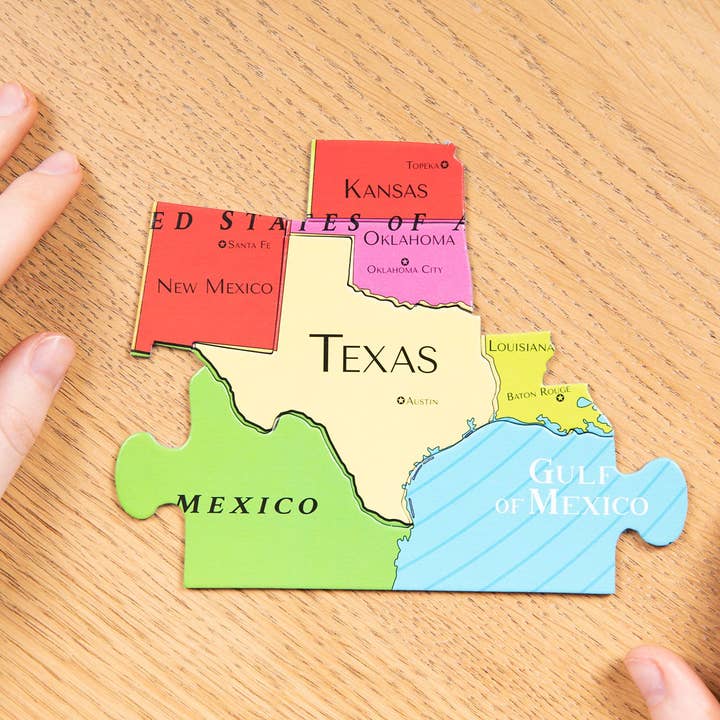 Geotoys - Wholesale Puzzle - Kids - Geotoys GeoPuzzle, 69 USA + Canada Shaped Pieces2