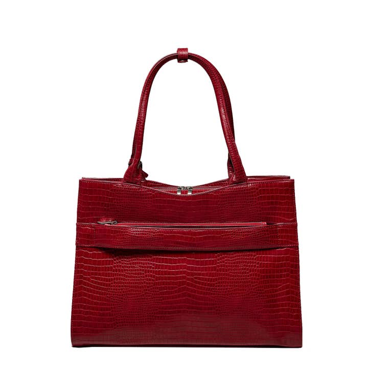 Socha - Venta al por mayor Bolsa de portátil - Mujer - Bolsa para ordenador portátil/bolsa de negocios - croco burdeos 14 pulgadas1