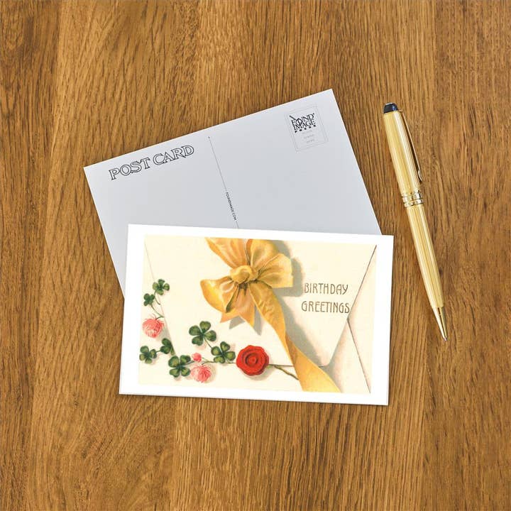 Found Image Press - Wholesale Postcard - Postcard HB-03 Birthday Greetings, Sealed Letter1