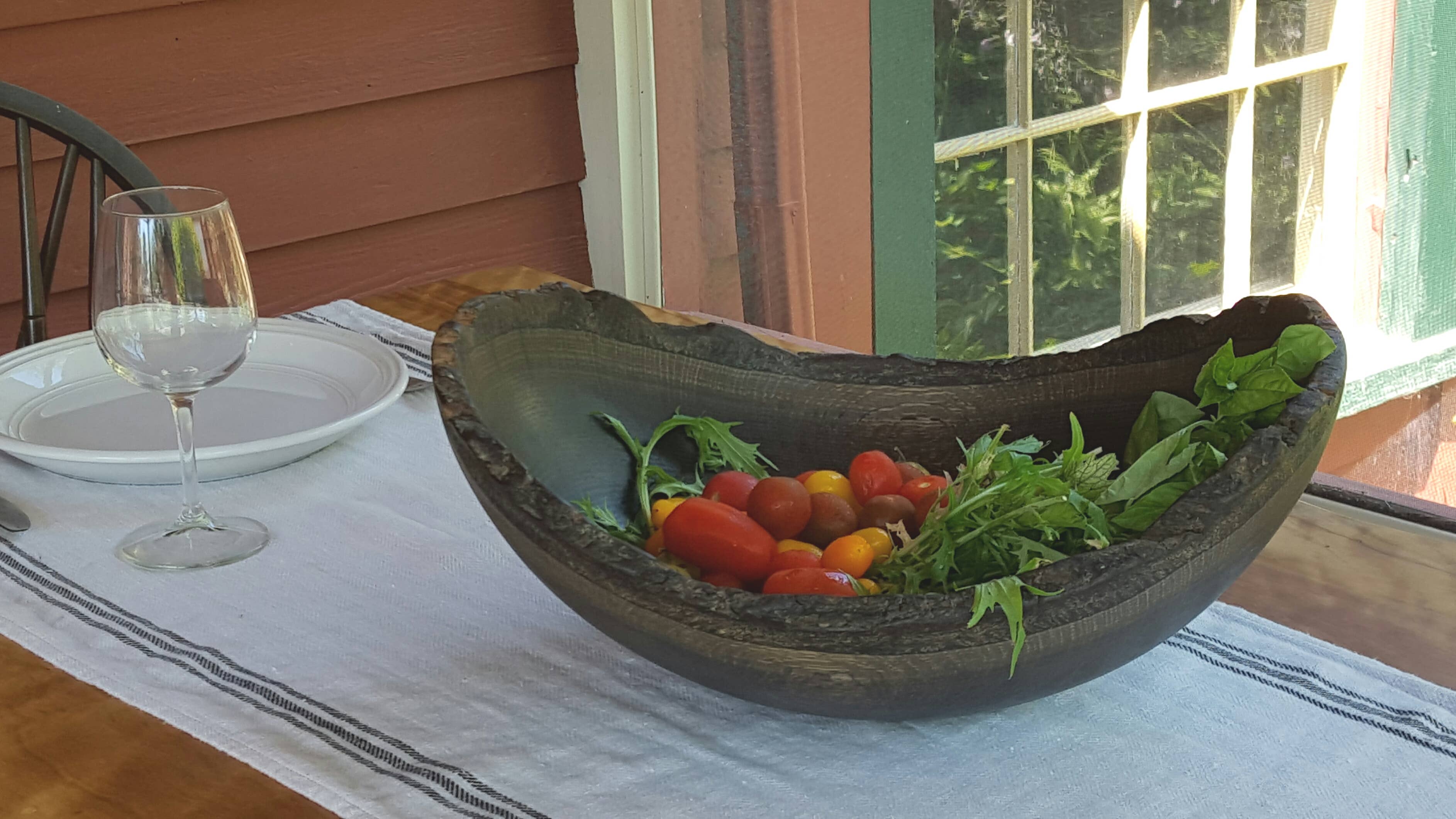 Petermans Boards and Bowls Inc. - Wholesale Serve Bowl - 18" EBONIZED OAK OVAL BOWL3