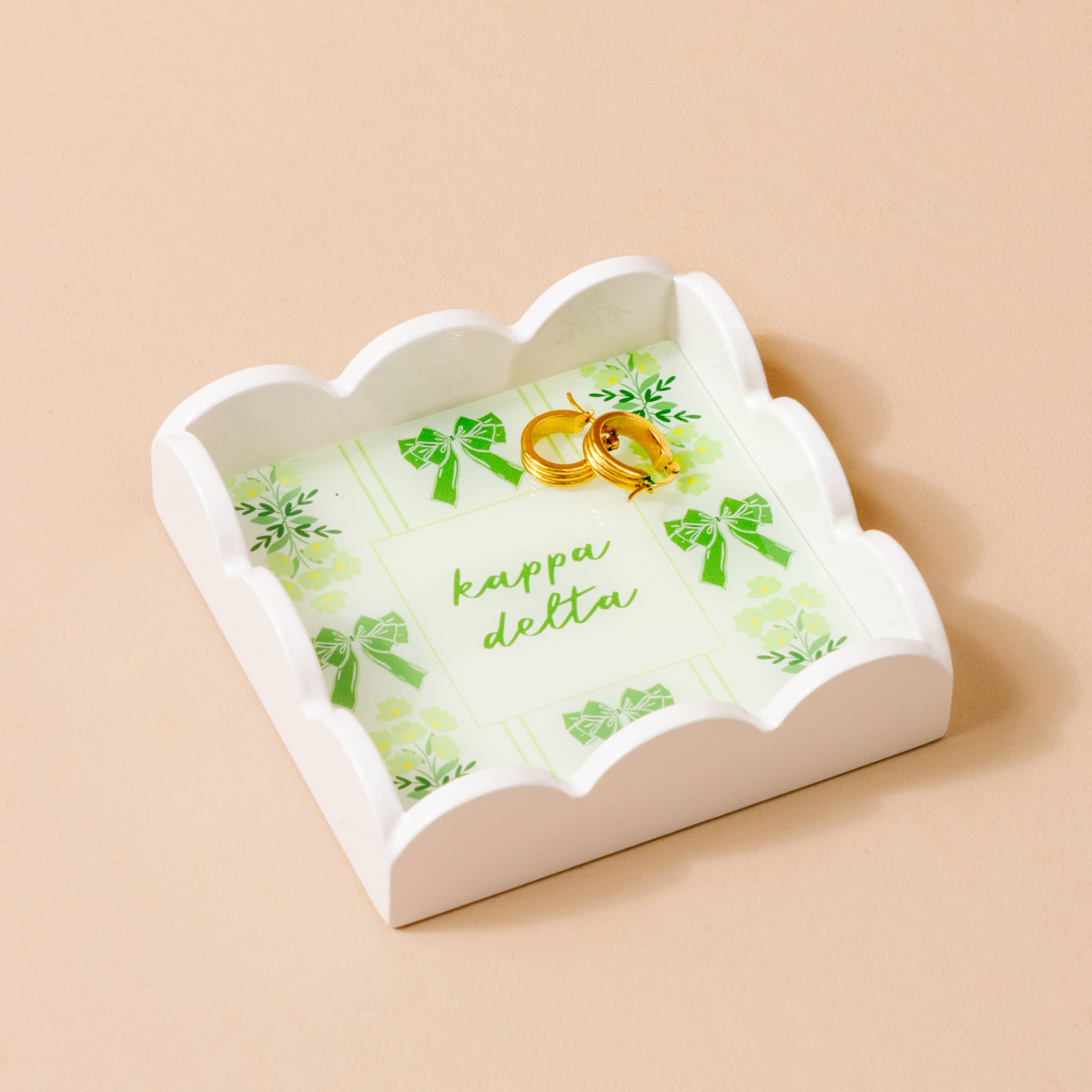 The Darling Effect - Wholesale Keychain - Women's - Sorority Scallop Trinket Tray - 19 Chapters Available33